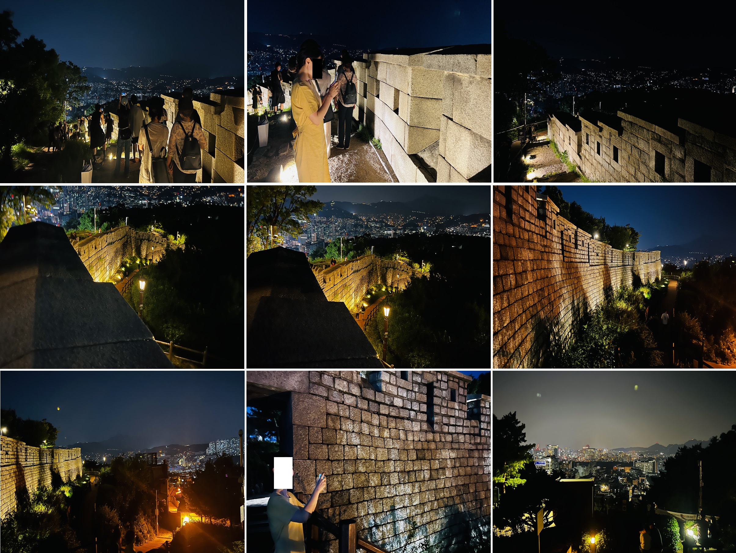 낙산-공원-야간-사진