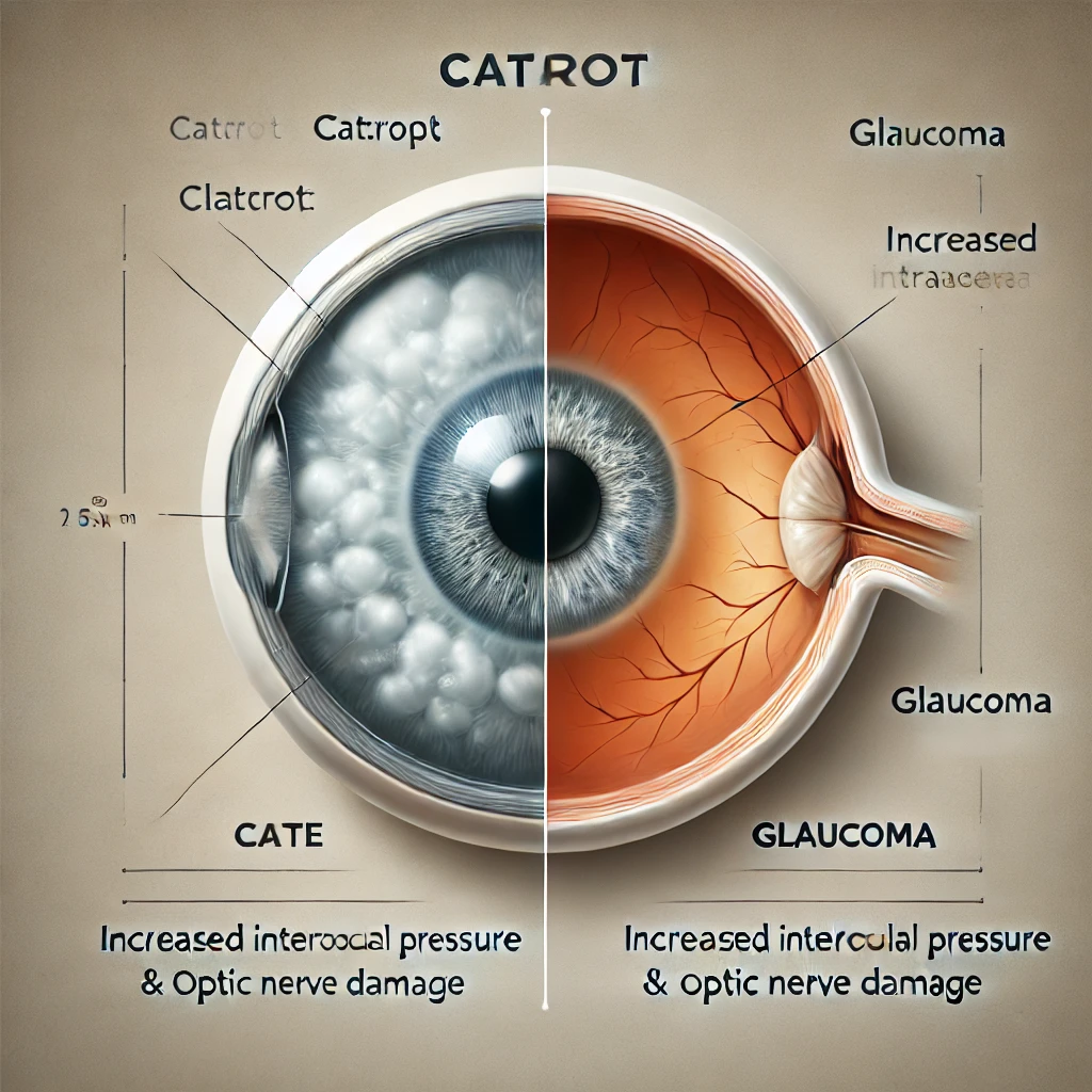 백내장과 녹내장 이미지