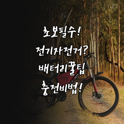 초보자를 위한 전기자전거 배터리 충전..