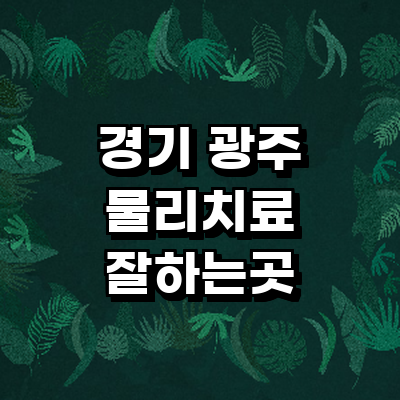 경기도 광주 정형외과