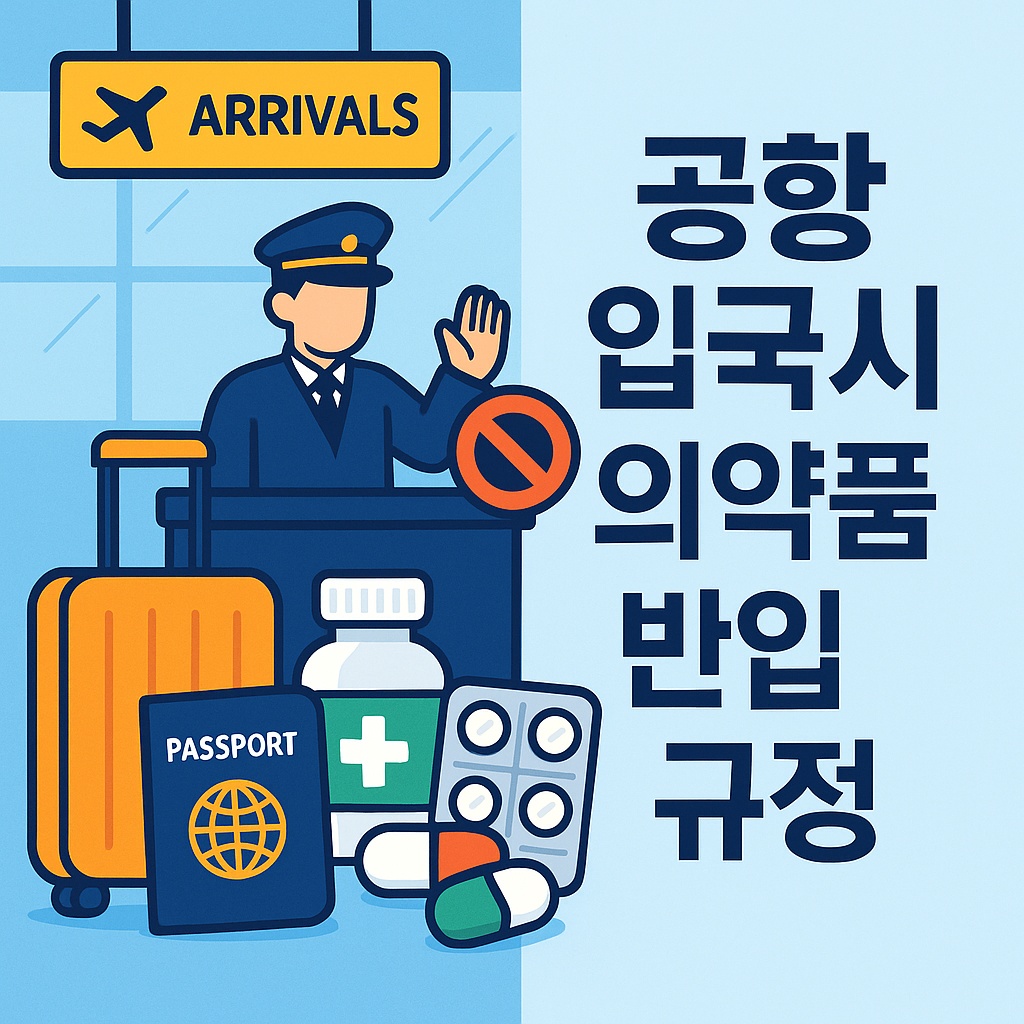 공항 입국시 의약품 반입 규정
