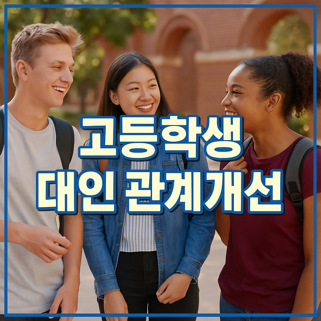 고등학생 대인 관계 개선법