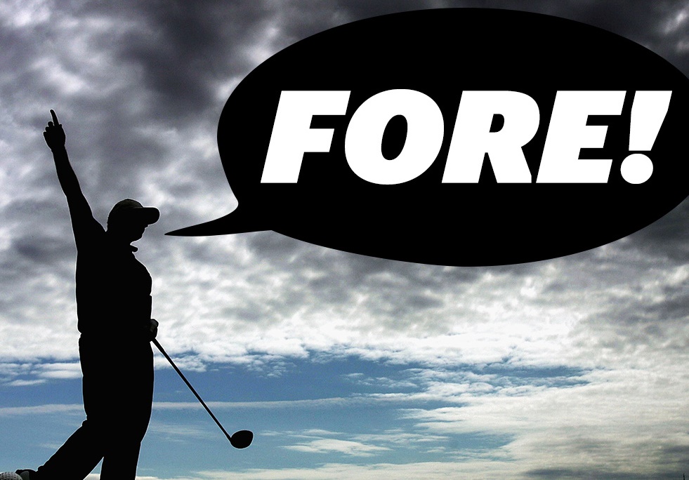 골프공이 위험한곳으로가면 포어!
