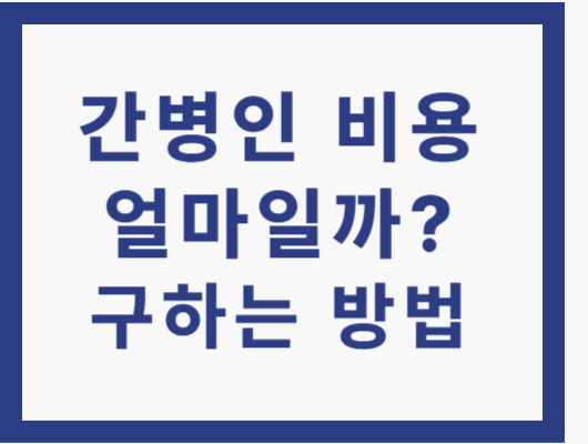 간병인 비용