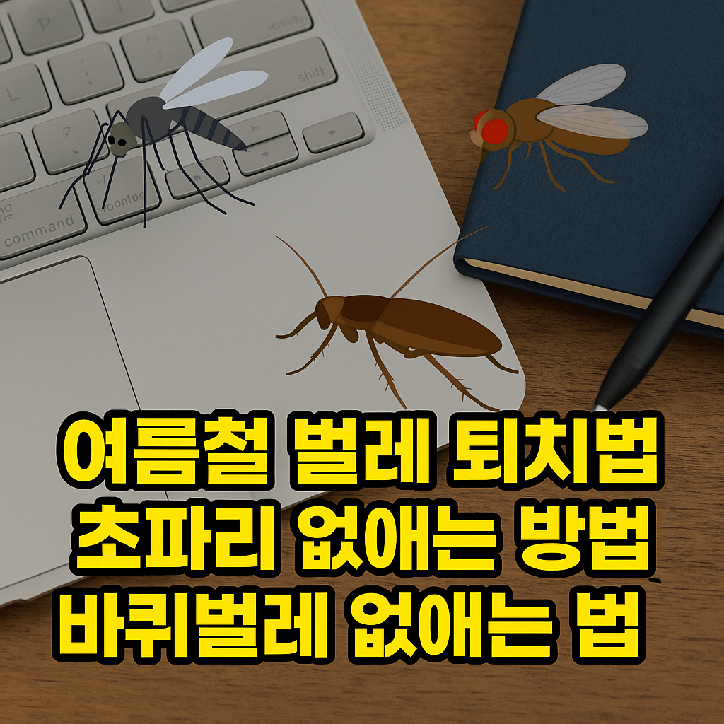 초파리, 모기, 바퀴벌레 없는 여름 만들기 – 제가 직접 해본 확실한 벌레 퇴치법