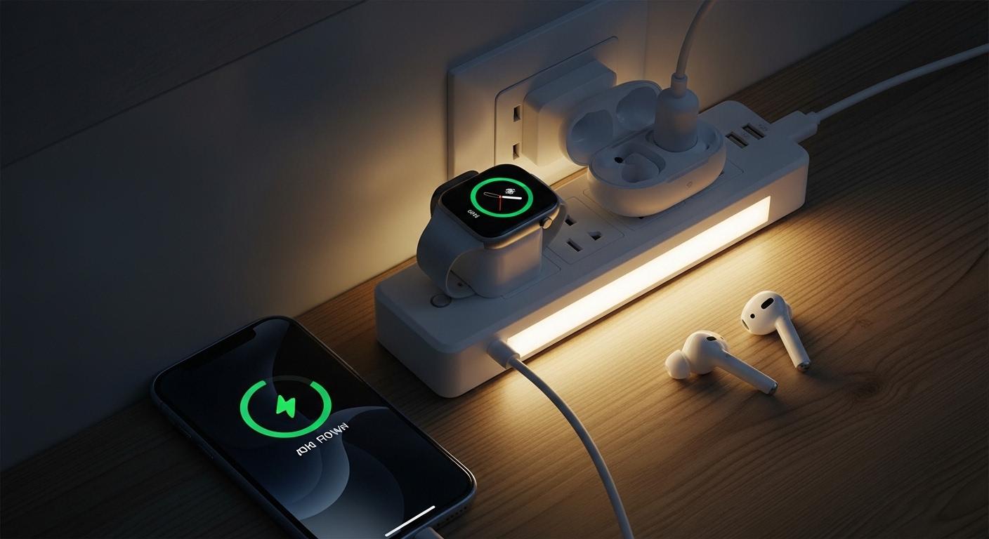 야간 충전 멀티탭 1달 사용 후기