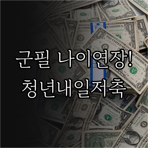 청년내일저축계좌 군 필자 연령 연장 ..