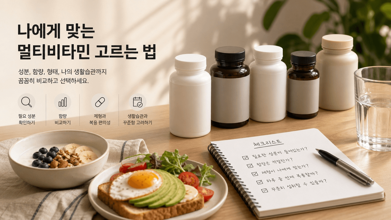 멀티비타민 고르는 법