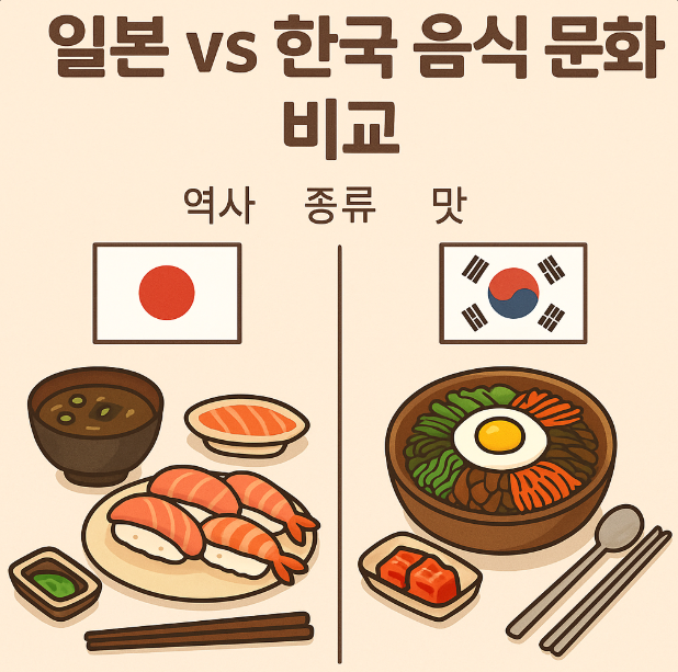 한일 음식문화 차이에 대한 이미지