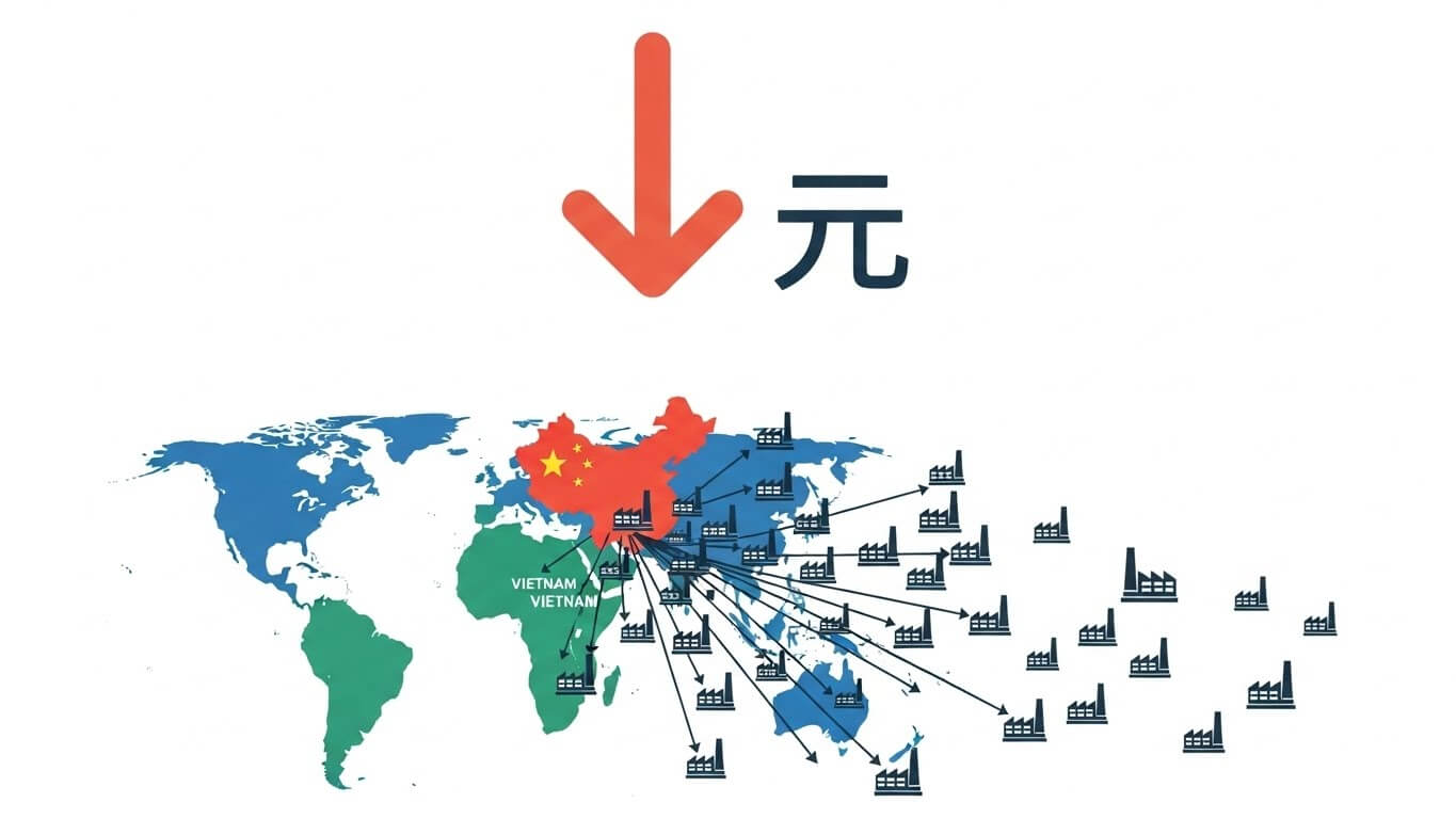 중국 위안화 약세와 글로벌 공급망 재편