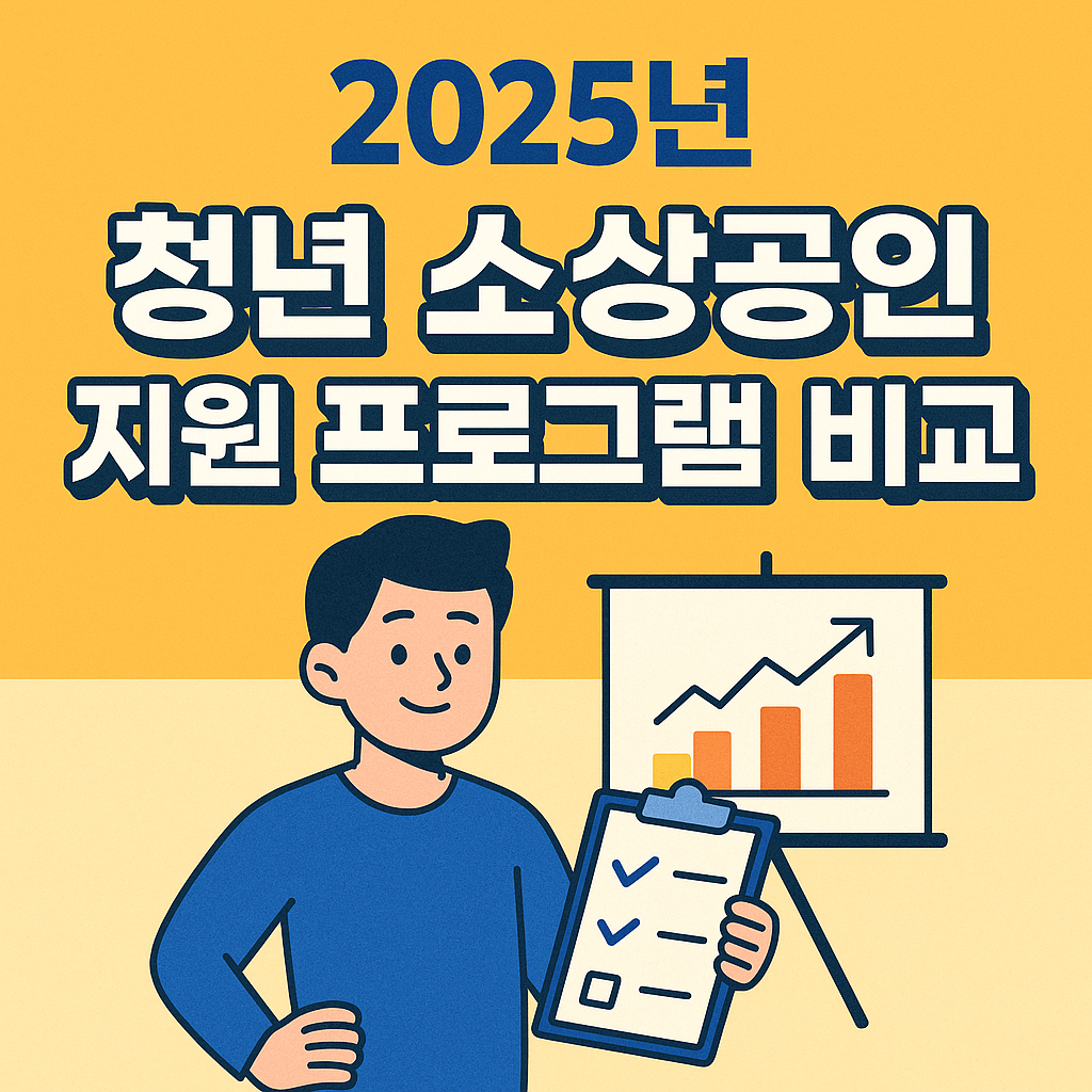 2025년 청년 소상공인 지원 프로그램 비교 분석