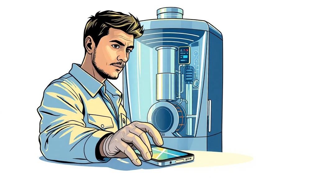 정수기 서비스 직원을 표현한 AI 이미지