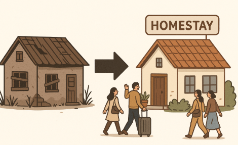 빈집을 홈스테이로 개조하는 과정
