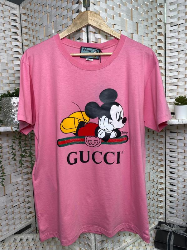 구찌 X 디즈니 미키마우스 반팔 티셔츠 PINK 492347 XJB7W