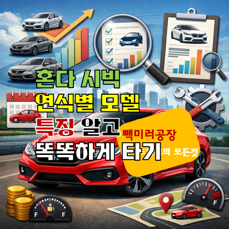 혼다 시빅 연식별 모델 특징 알고 똑똑하게 타기