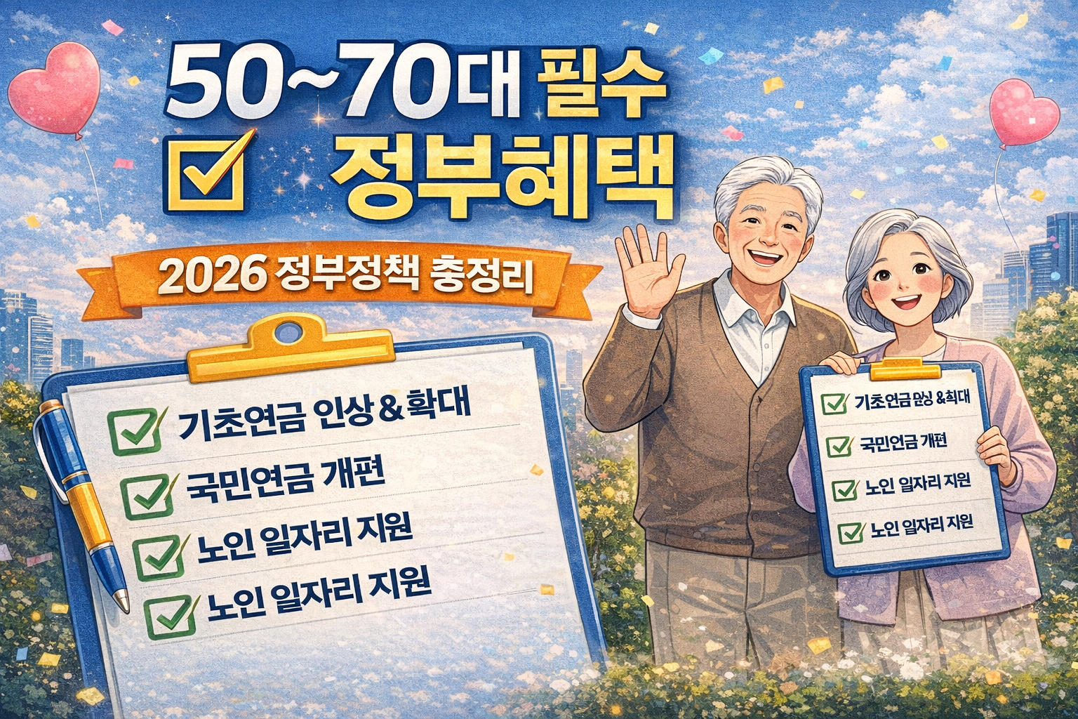 2026년 기초연금 인상 &amp; 확대 지원 