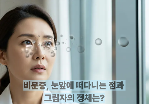 비문증, 눈앞에 떠다니는 점과 그림자의 정체는?