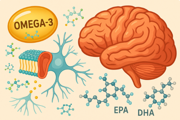 오메가-3가 뇌신경에 미치는 작용 관련 사진