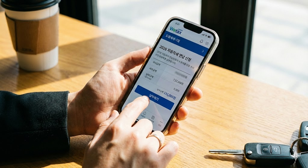 자동차세연납 자동차세할인 2026자동차세 위택스 세금절약