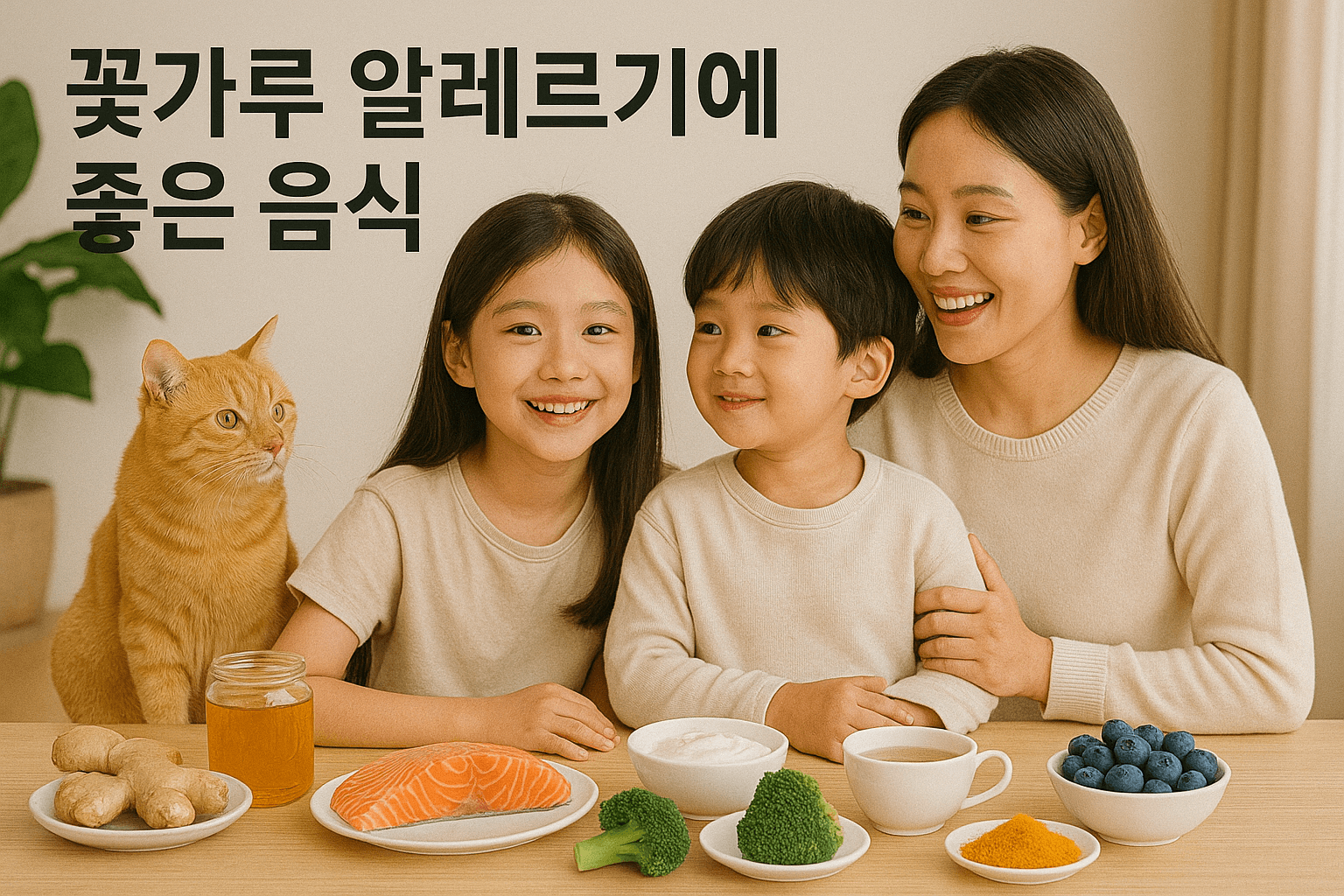 꽃가루 알레르기 완화에 효과적인 음식 리스트!