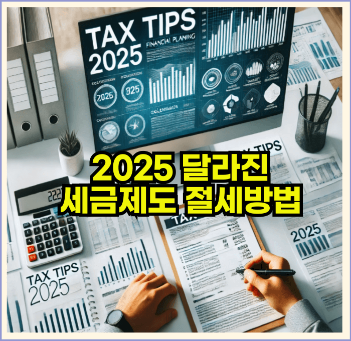 2025년 달라진세금제도와 절세방법