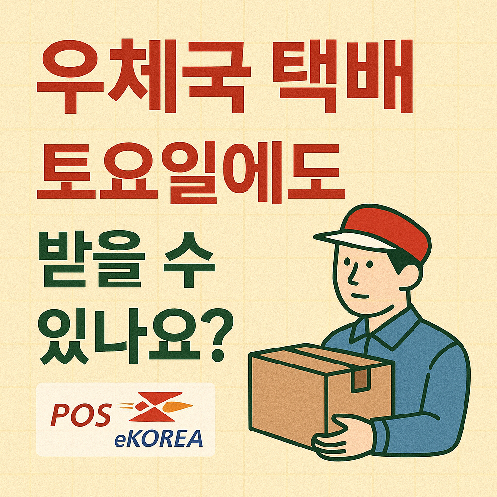 우체국 택배 토요일