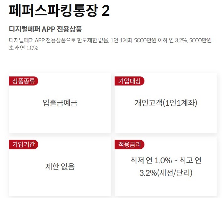 파킹통장 - 페퍼스