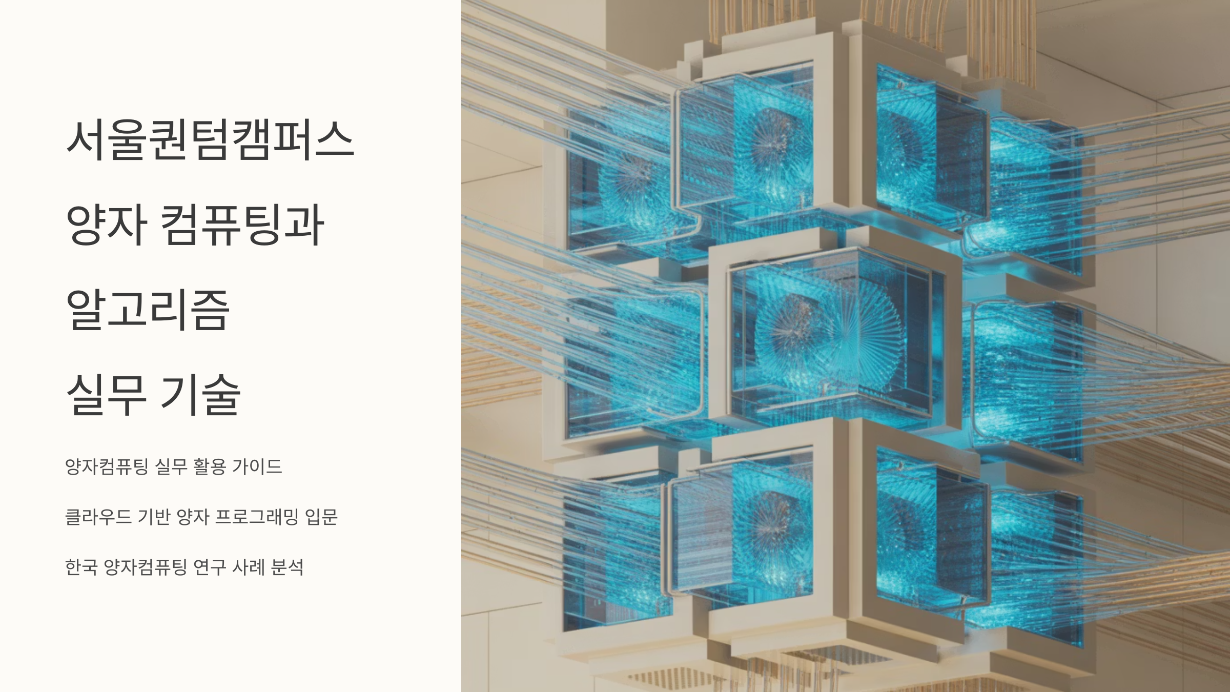 서울퀀텀캠퍼스 양자 컴퓨팅과 알고리즘