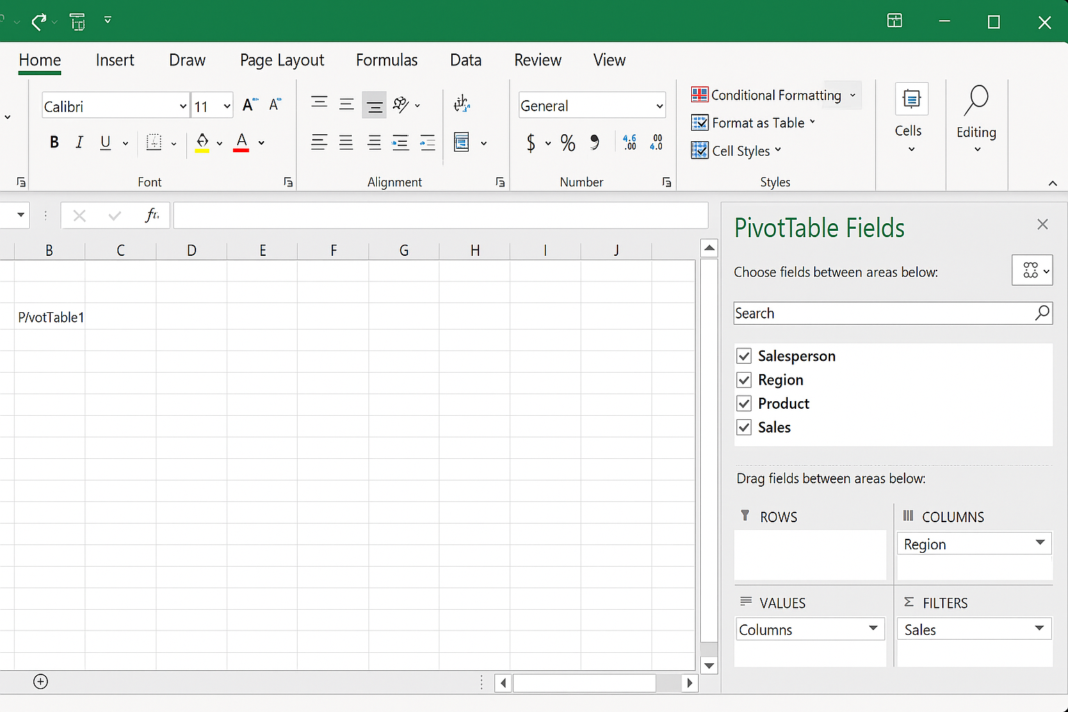 피벗 테이블 필드 이동 단축키 관련 사진