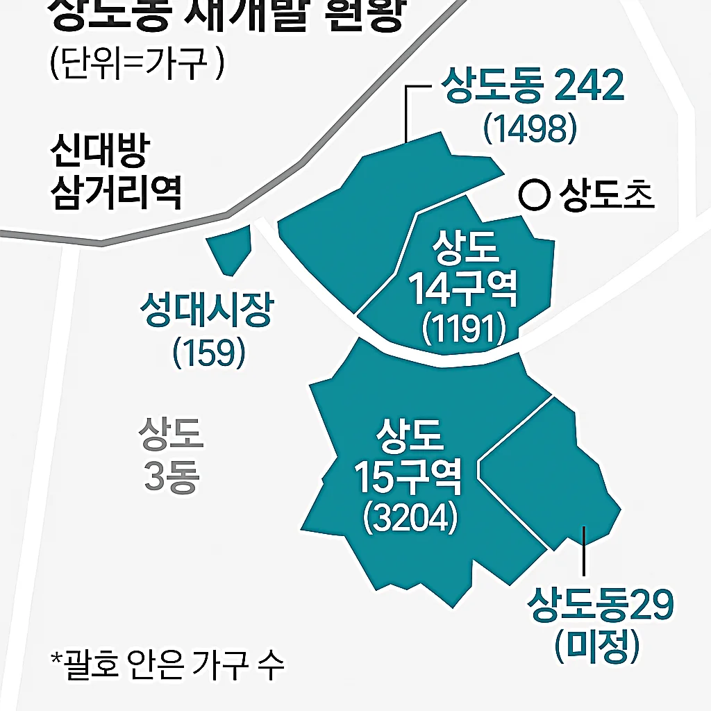 상도동 재개발 총정리|상도14·15구역, 모아타운, 노량진뉴타운 연계