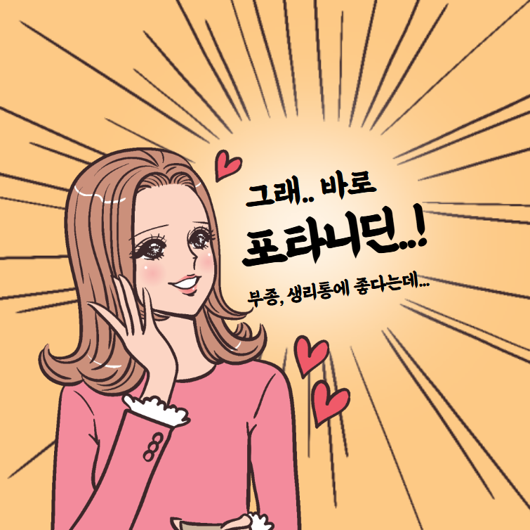 포타니딘 효능 부작용 완벽정리! 부종 생리통 효과는?