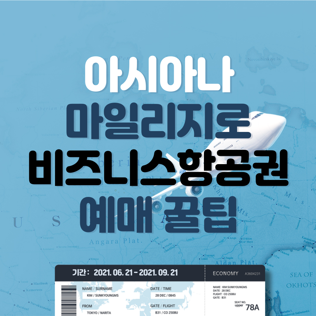 아시아나 항공 마일리지로 비즈니스 항공권 예약하기