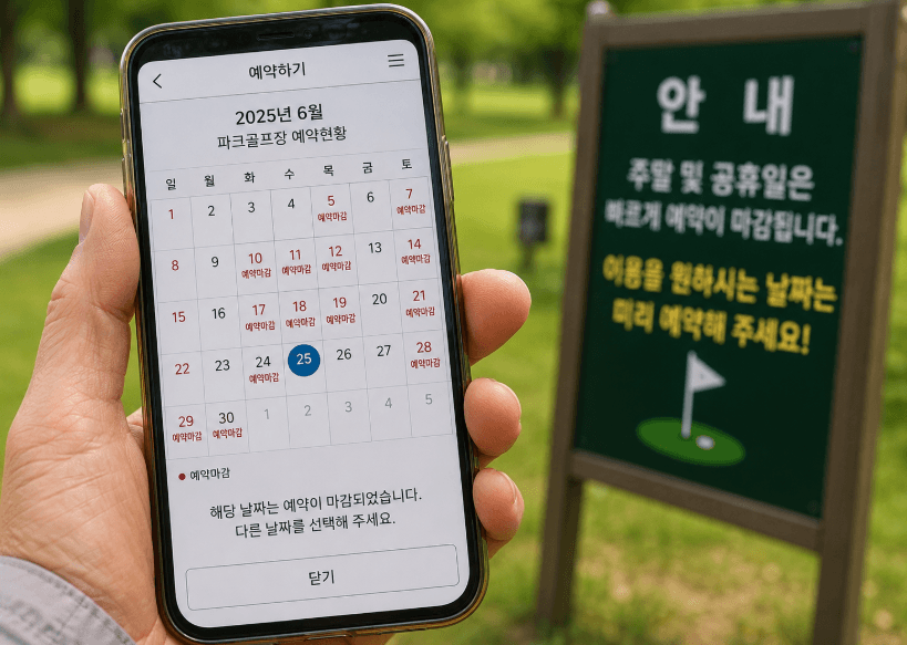 전북 죽산면 파크골프장 예약 방법과 이용요금 총정리