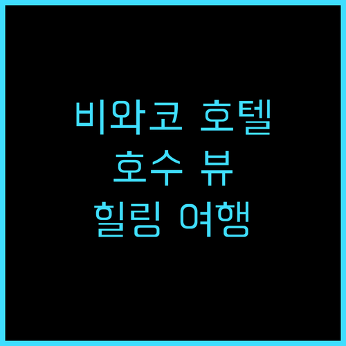 비와코 호텔 추천 후기! 탁 트인 호..