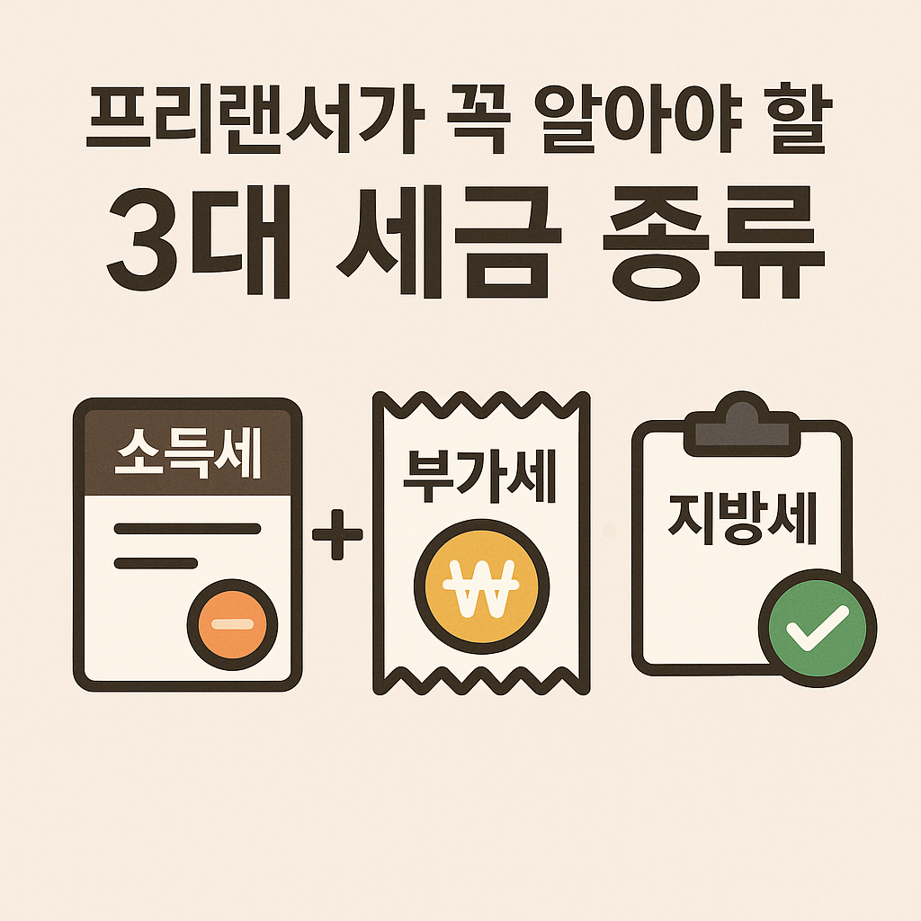 프리랜서가 꼭 알아야 할 3대 세금 종류