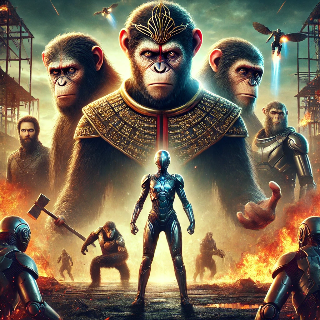 영화 킹덤 오브 더 플래닛 오브 더 에이프스 포스터