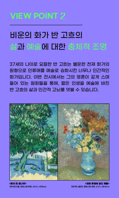 불멸의 화가 반고흐 전시