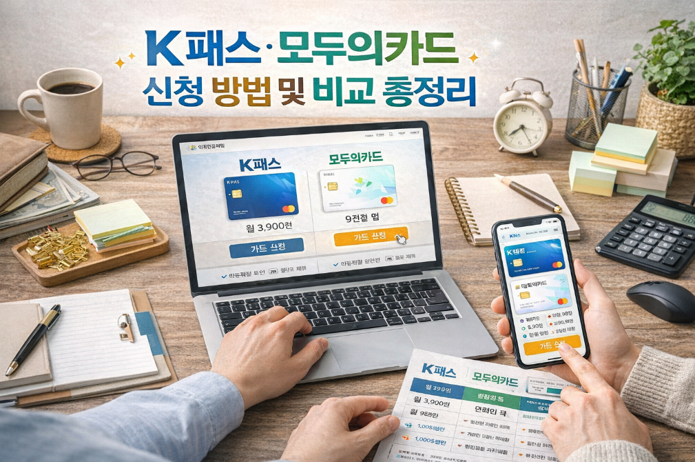 K패스 모두의카드 신청 방법 및 카드사별 혜택 비교 완벽 정리