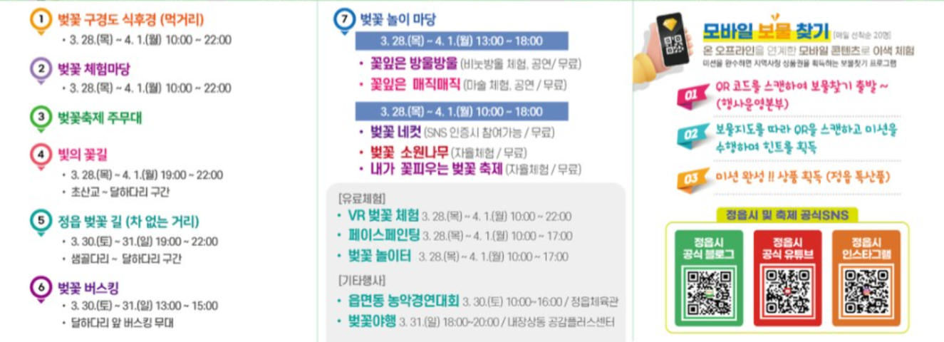 2024 정읍 벚꽃 축제