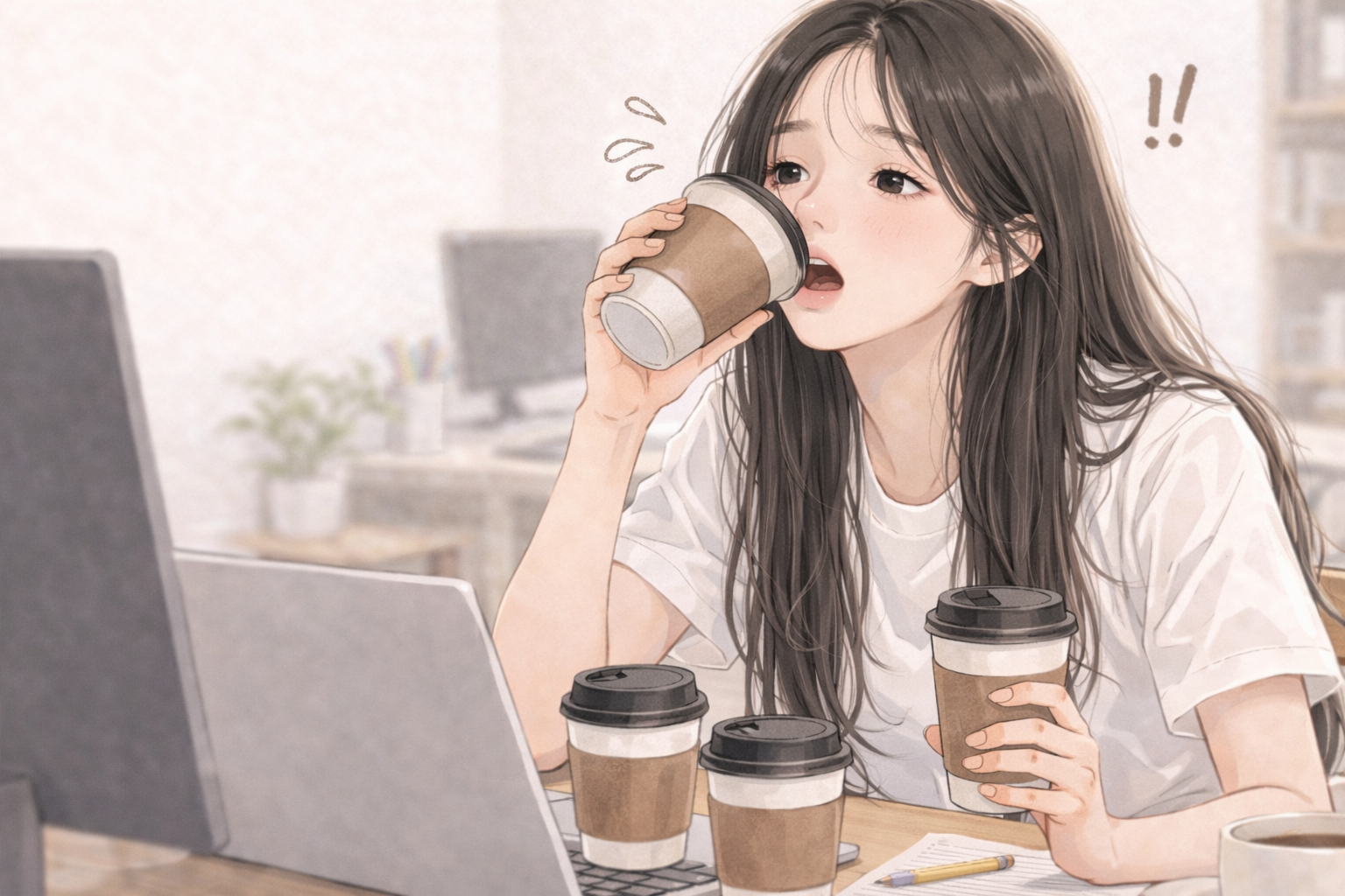 눈떨림 증상 - 카페인 과다섭취