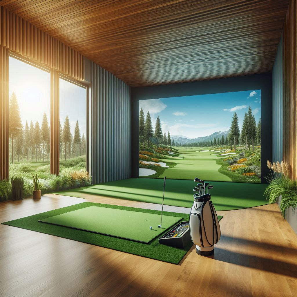 스크린골프장 배경