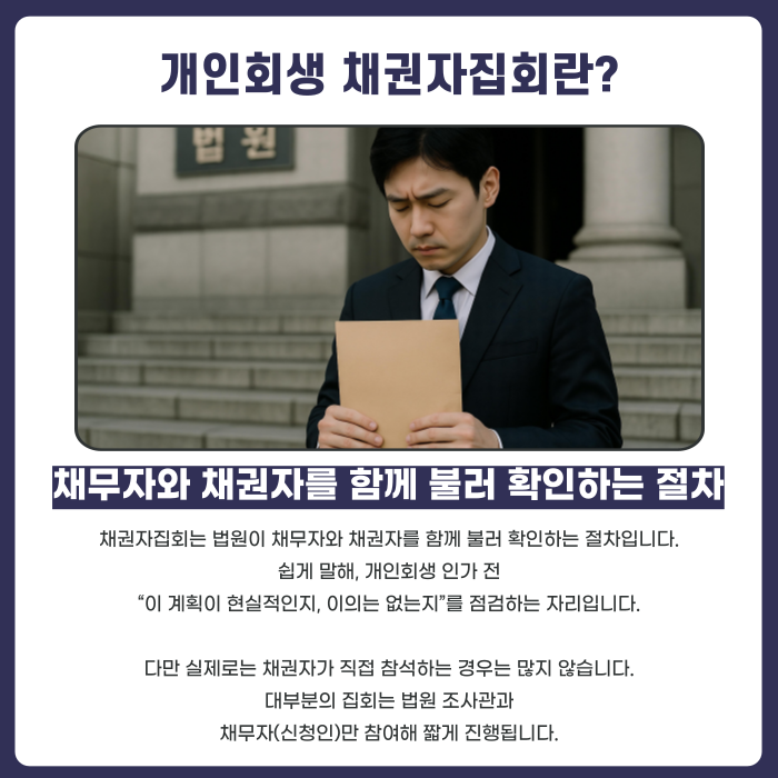 개인회생 채권자 집회에 대한 설명 이미지