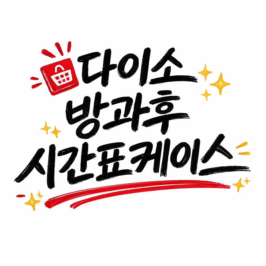 다이소 방과후 케이스 사용 후기와 파일 공유