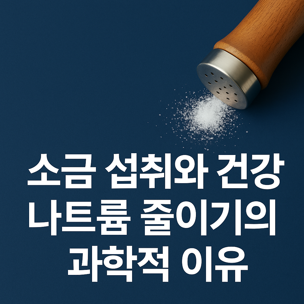 소금 섭취와 건강 나트륨 줄이기의 과학적 이유