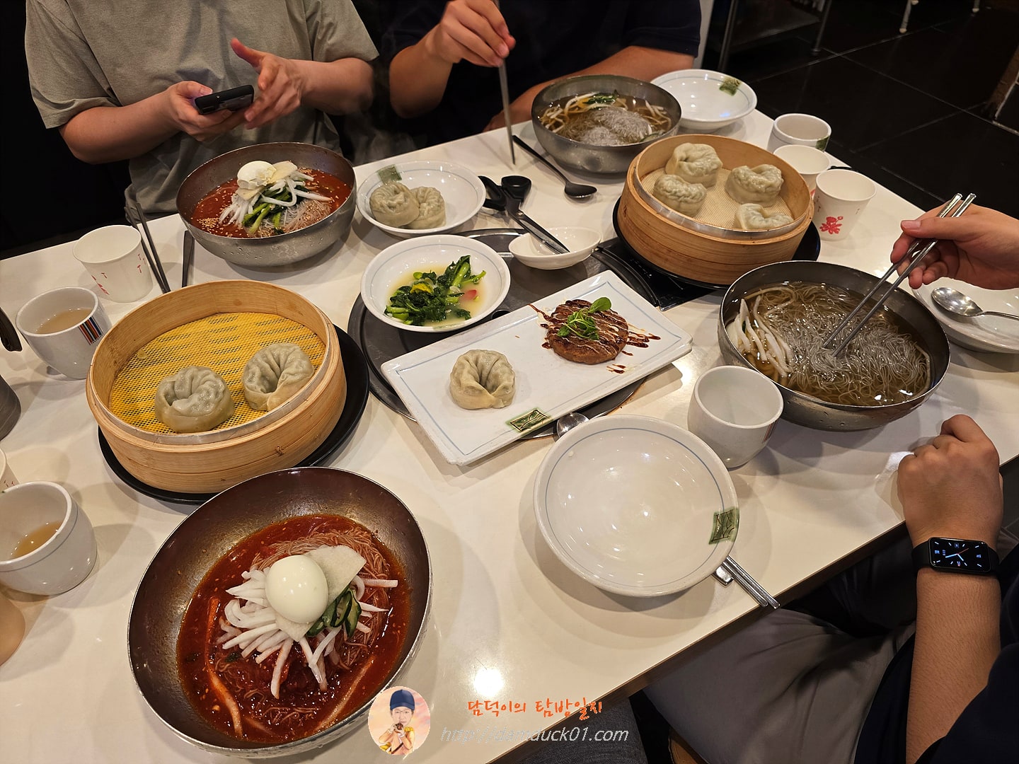 통큰 코다리 회냉면, 비빔냉면, 물냉면, 수제왕만두