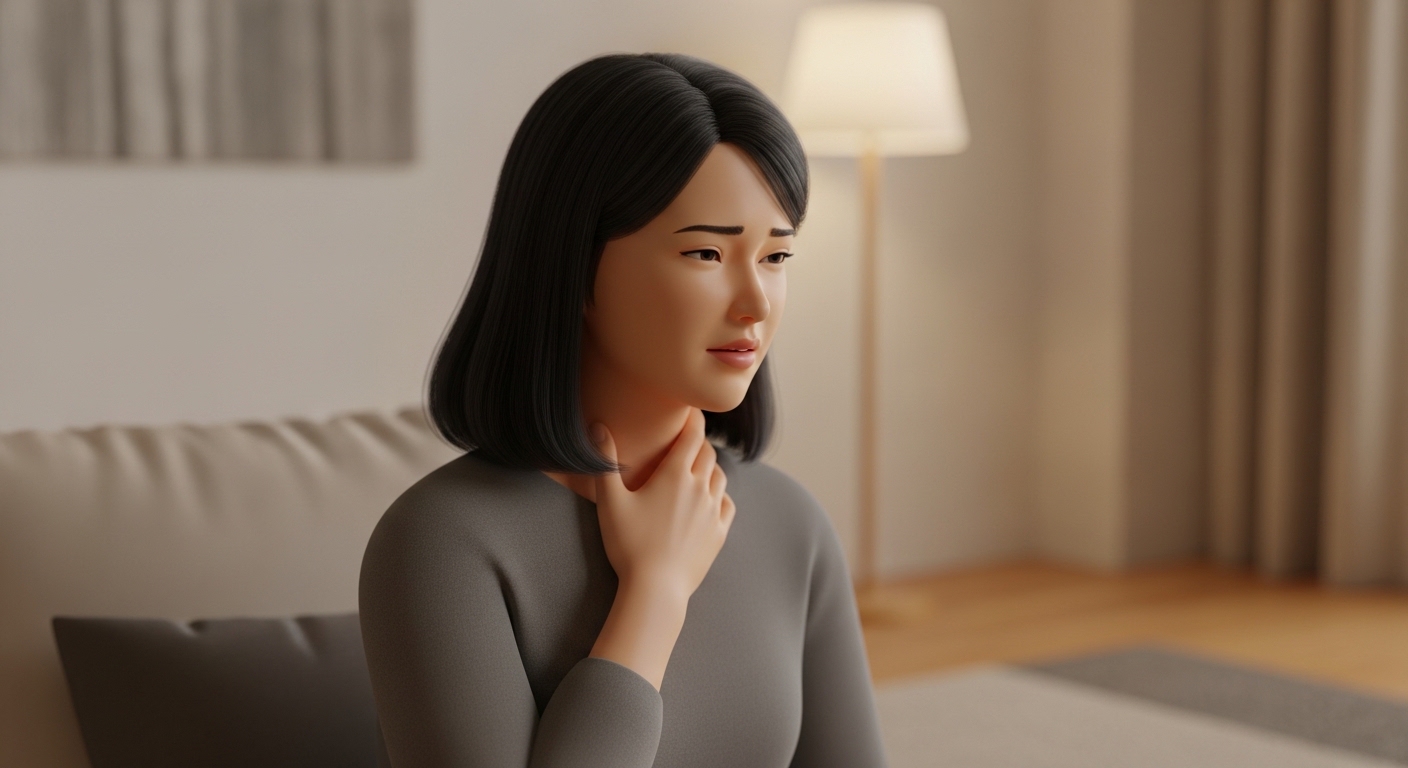 목 근육을 풀어주는 마사지와 스트레칭