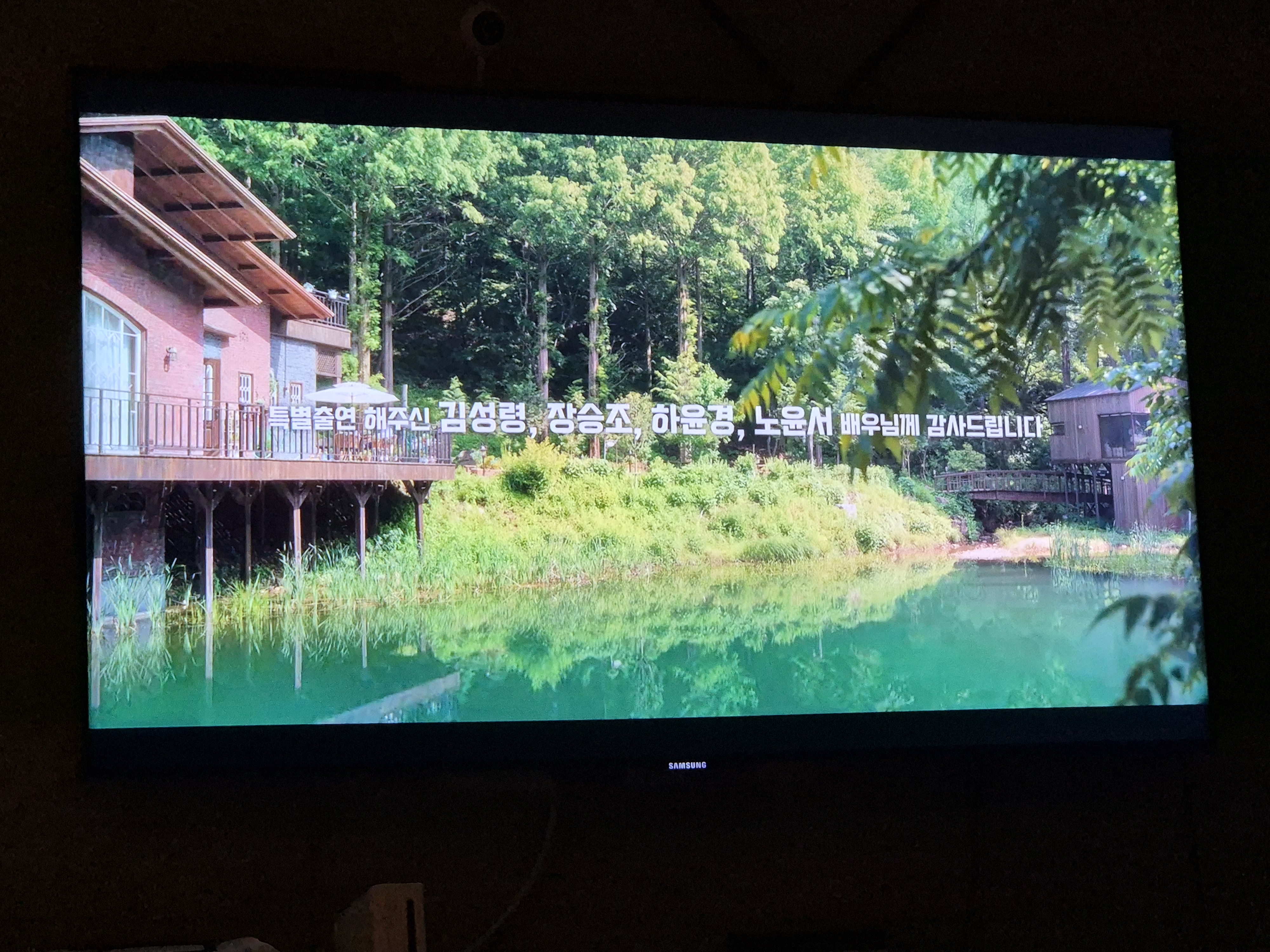 영화 아무도없는 숲속에서 특별출연자 김성령, 장승조, 하윤결, 노윤서