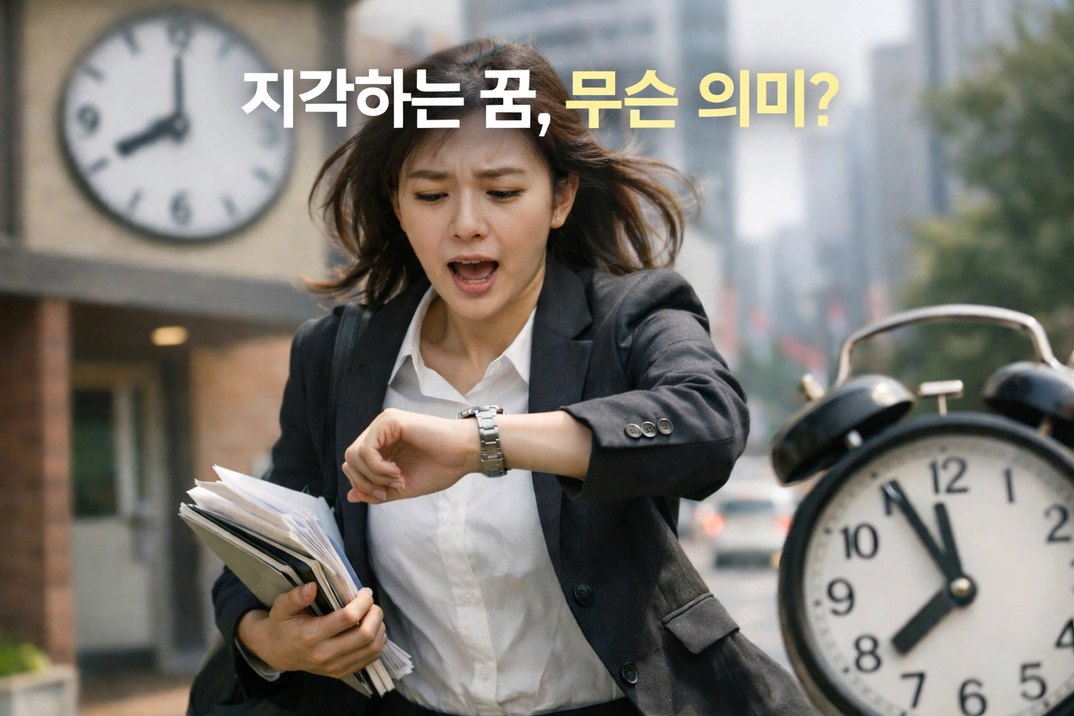 지각하는 꿈 해몽 총정리 – 불안, 압박감, 기회 상실의 신호일까요?