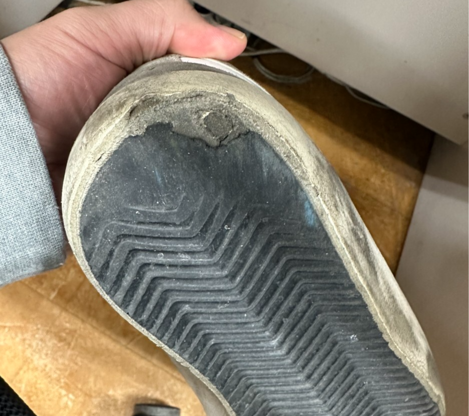 골든구스 슈퍼스타 스니커즈 실버 탭 아이스 스타 보강 2