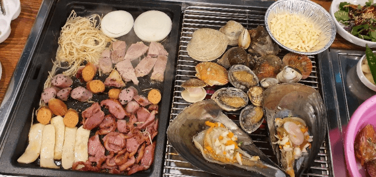 소래포구 맛집 "도깨비조개구이" 음식